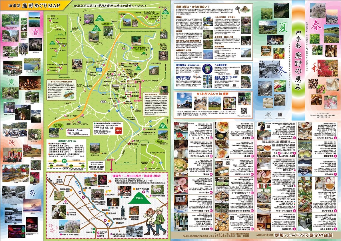 四季彩 鹿野めぐりMAP 2025